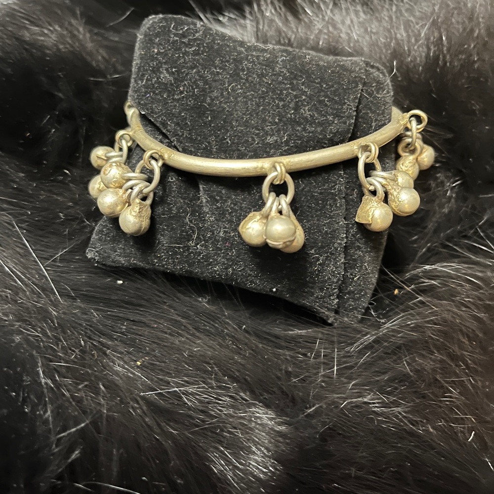 Hand forged metal Charm Bracelet